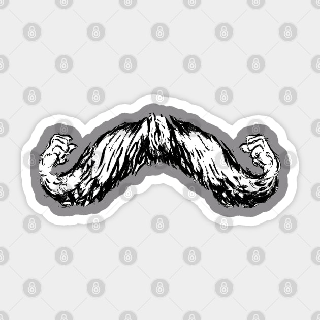 My Mustache Can Flex Sticker by Hudson|Farley 